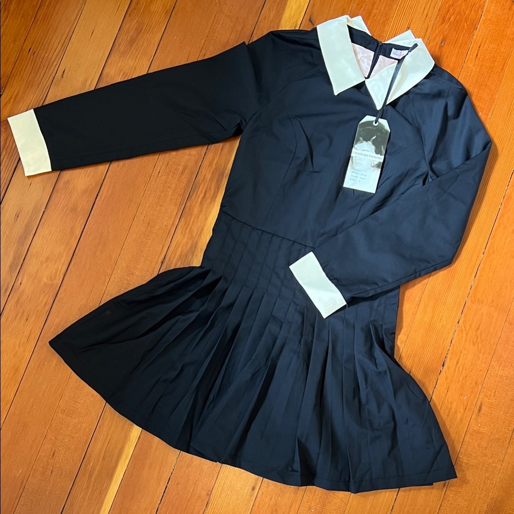 L’ecole des femmes navy blue dress - NEW - never worn